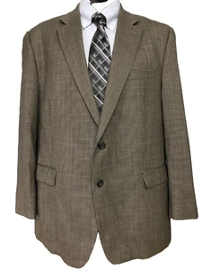 Blazer Chaps Para Hombre 100% Lana 48R Gris Micro Pata de Gallo Forrado 2 Botones - Imagen 1 de 12