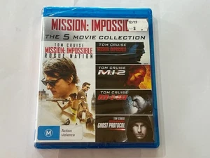 MISSION: IMPOSSIBLE THE 5 MOVIE COLLECTION (BLU-RAY DISC , M) / BRAND NEW SEALED - Picture 1 of 4