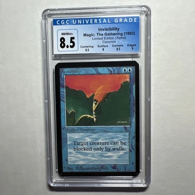 MTG ALPHA Invisibility  CGC 8.5 NM/Mint  (with sub grades)  1993 - Image 1 of 4