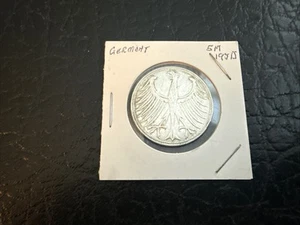 🇩🇪 West Germany 5 mark 1951 "J" 0.625 KM-112 Silver Coin 041525-13 - Picture 1 of 2