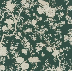 Ralph Lauren/Designers Guild Fabric 'TEA HOUSE FLORAL GREEN ' 3.9 METRES OUTDOOR - Picture 1 of 6
