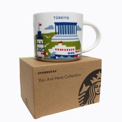 Taza de café de cerámica Starbucks Turkey You Are Here YAH Collection City Series 14 oz Foto 1 de 4