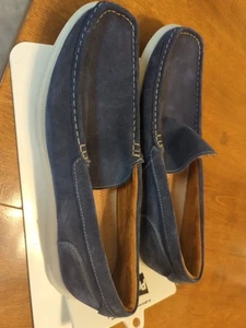 Zapatos Florsheim Para Hombre Azul Gamuza Ortholite Suela Flexible Sin Cordones Talla 12m - Imagen 1 de 24