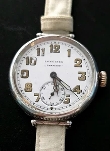 Longness Military Circa 1917 Silver Case Men's Machaical Wind Up Movement. - Picture 1 of 12