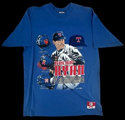 AUTHENTIC AUTOGRAPHED NOLAN RYAN COMMEMORATIVE T-SHIRT SIZE XL JSA STICKER COA - Image 1 of 4