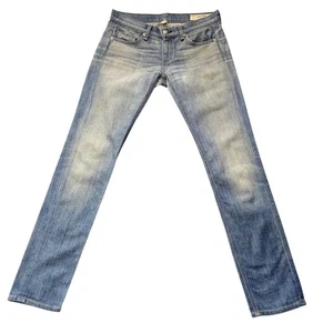 Rag & Bone The Dre Jeans Womens 24 Blue Green Cast Slim Boyfriend Made USA Denim - Picture 1 of 20