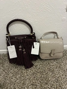 Neu Ted Baker Paralee geflochtener Griff Fransen & beige Handtasche Konvolut 2 - Bild 1 von 9