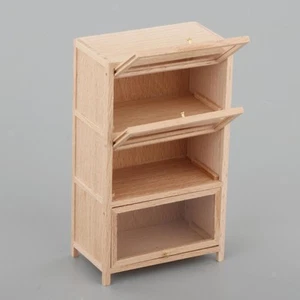 1/12 Dollhouse Wooden Bookcase Furniture 3-Tier for Living Room Home Decor - Picture 1 of 7