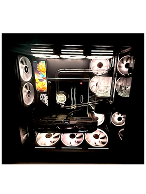 Ultimate Custom Water Loop PC – 9800X3D | RTX 5080 | 64GB | LCD I Hydrus Pins - Image 1 of 4