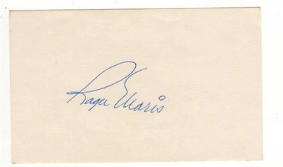 Roger Maris Signed Autographed 3X5 Index Card Yankees Legend JSA ZZ48082 - Image 1 of 3
