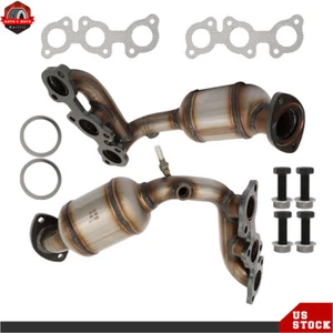 For 2004 2005 2006 Toyota Sienna 3.3L FWD Front+Rear Exhaust Catalytic Converter - Picture 1 of 14