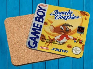 Speedy Gonzales Nintendo Game Boy Sottobicchieri Legno Wooden Sottobicchieri - Picture 1 of 1