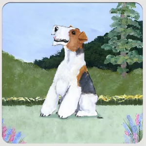 Montañas rusas de alambre Fox Terrier - juego de 4 - Imagen 1 de 1