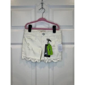 SO Girls White Jean Shorts Size 6 NWT - Picture 1 of 3