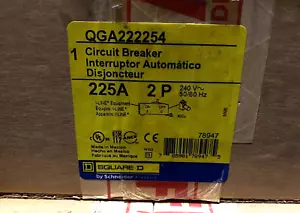SQUARE D QGA222254 BREAKER 2POLE 225A 240V NEW IN BOX READY TO SHIP - Picture 1 of 1