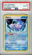 PSA 10 GEM MINT Pokemon WALREIN Holo Rare 2004 ex Hidden Legends #15/101