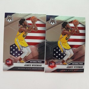 2020-21 James Wiseman RC National Pride Panini Mosaic Rookie Base #260 (2)