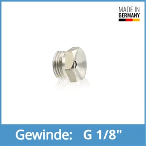 DIN 3405 (D1) G 1/8" Edelstahl V2A Trichterschmiernippel Schmiernippel - Picture 1 of 1