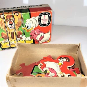 Vintage Walt Disney Character Shaped Picture Puzzle #8738 - Picture 1 of 2