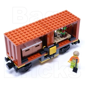 Lego Train City Cargo Wagon Containers Pallets Crate Farm Produce from 60336 NEW - Picture 1 of 8