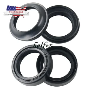 US Fork Dust Oil Seals Kit for Kawasaki ER-5 GPZ500 NINJA 250R EX500 EX250 EX300 - Picture 1 of 6