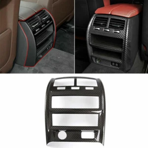 Carbon Fiber ABS Rear Air Vent Outlet Panel Cover For BMW 5 Series G30 2020-2022 - Foto 1 di 12