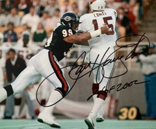 DAN HAMPTON SIGNED AUTOGRAPH COA 8X10 PHOTO CHICAGO DA BEARS SUPER BOWL XX HOF 2