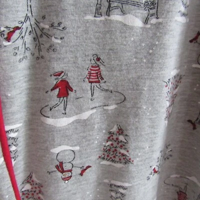 Pijama Patinador Tema de Nieve Mezcla de Algodón Laura Ashley Camisa para Dormir M Tema de Invierno Foto 1 de 4