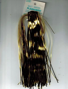 Saltwater Flashabou, Gold, per Three (3) packs - Picture 1 of 2