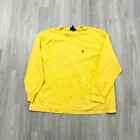 VINTAGE Polo Ralph Lauren Pony Long Sleeve Shirt Size 2XL XXL Men's Yellow 