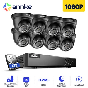 ANNKE 3K Lite 8CH DVR 1080P Outdoor Security Camera System AI Color Night Vision - Picture 1 of 24