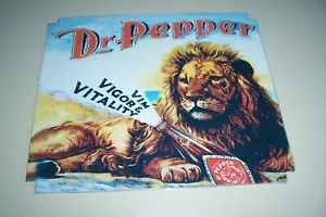 Dr. Pepper Vim Vigor Vitality Small Metal Sign 6 1/2 X 5 1/2 New - Picture 1 of 3