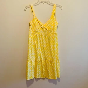 Ann Taylor LOFT Women s Size Small Yellow/White Stripe Tank Sundress - Picture 1 of 11