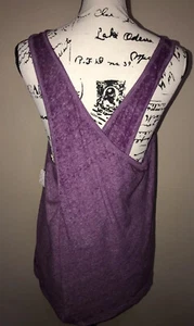 Free People Womens Tank Top Wild Orchid Purple Criss Cross Open Back Sz S NWT F2 - Picture 1 of 6