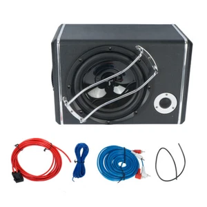 10" ZOLL 1200 Watt Untersitz-Aktiv-Subwoofer + Kabelset Auto Aktivsub+Verstärker - Bild 1 von 9