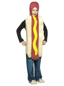 Kids Boys & Girls Hot Dog Costume One Size Fits Most - Picture 1 of 1