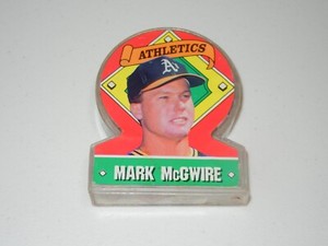 1991 TOPPS STAND-UP MARK MCGWIRE #26 CLEAR TEST ISSUE