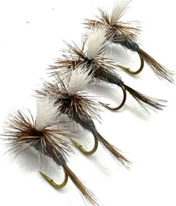 4, 6 or 8 Trout Fly Fishing Flies ADAMS PARA BARBED or BARBLESS 1st Class Post - Picture 1 of 1