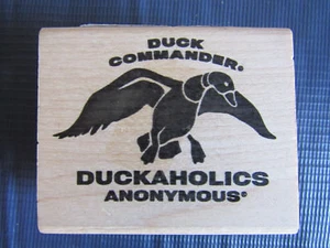 Nuovo timbro Duck Commander Duckaholics Anonymous Dynasty LOGO legno gomma USA - Foto 1 di 7