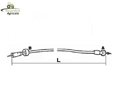FILO CONTAGIRI CONTAORE PER TRATTORE SAME LAMBORGHINI L.140cm 0.151.7430.3 - Immagine 1 di 1