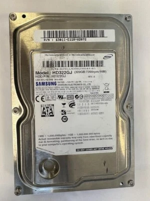 Samsung 320GB (HD322GJ), Internal Hard Drive, (USED) - Image 1 of 2