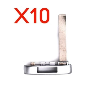 New Replacement Pack Lot of 10 Remote Smart Key Fob Emergency Blank Blades - Picture 1 of 3