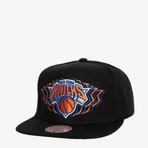 MENS MITCHELL & NESS NBA TEAM VIBES SNAPBACK KNICKS - BLACK - Picture 1 of 3