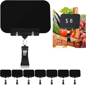 8 Clip on Sign Holder Chalkboard Clips 8.2 x 5.8 Inch Sign Holder Retail Store - Picture 1 of 9