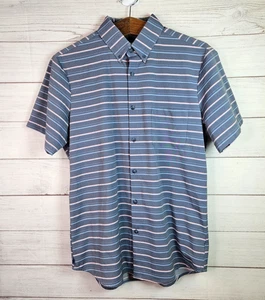 MIzzen + Main Leeward Kurzarm Hemd Herren Large L Besatz gestreift Button Down - Bild 1 von 8