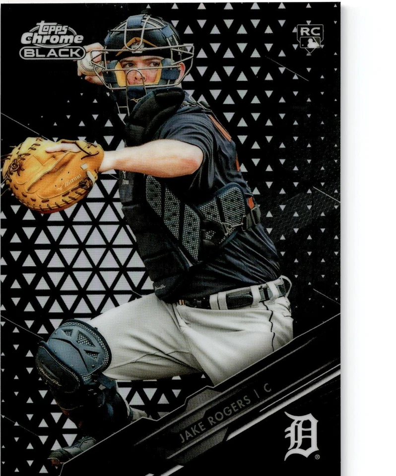 2020 Topps Chrome Black - Jake Rogers #43 Refractor /199 (RC) BoxII - Image 1 of 2