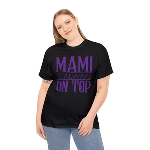 WWE Rhea Ripley Mami Is Always On Top Wrestling Schwarz T-Shirt - Bild 1 von 4