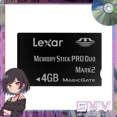 Memory Stick Pro Mark 2 MagicGate Memory Card - 4GB - Black - LEXAR - Image 1 of 2
