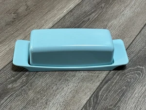 Plato de mantequilla acuática verde azulado Watertown Lifetime Ware de colección melamina melmac MCM - Imagen 1 de 6