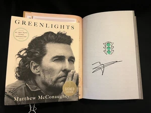 Matthew McConaughey signed Greenlights 21st printing hardcover book NOT TIPPED - Picture 1 of 2